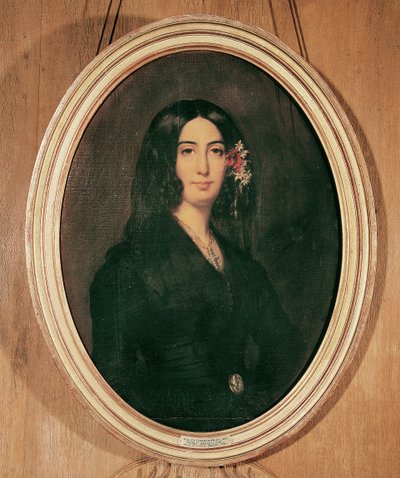 Portrait of George Sand (1804-76) by Auguste Charpentier